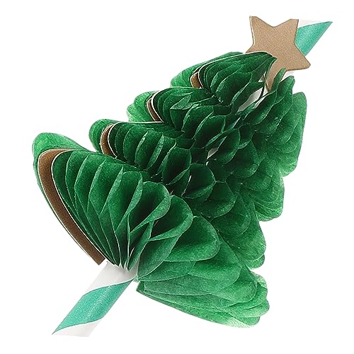 COLLBATH 10 pitillos de papel con diseño navideño miniatura 4