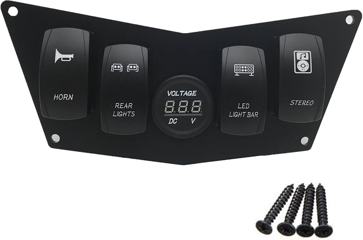 Switch Panel Route Switch Panel 4-bit Combination Yacht Control Switch Simple Switch Panel Easy to Install (Color : Orange, Size : 8x8.5x9cm) (Red 8x8.5x9cm)