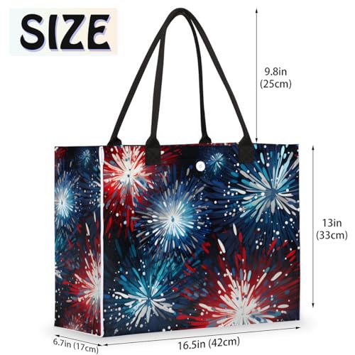 Fireworks Graffiti Tote Bag for Women Large Beach Bag Reusable Tote Bags for Work Travel Beach Shopping2