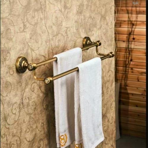 Novelty Design Antique Bronze Finish Solid Brass Towel Bars Lavatory Home Decor Bath