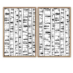 SIGNWIN Framed Canvas Print Wall Art Black and...
