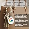Smart Keychain for Reviews & Social Media - No App Needed, Metal Epoxy Key Tag with QR Code & NFC for Business Promotion Compatible with Google Review(Tag-gg) #4