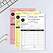 Custom Invoice Form with Your Company Name,Personalized Carbonless Sales Invoice Books Small Business Add Address,Phone and Number (Thank You Receipt-01+Logo, 2-Part [White/Yellow])