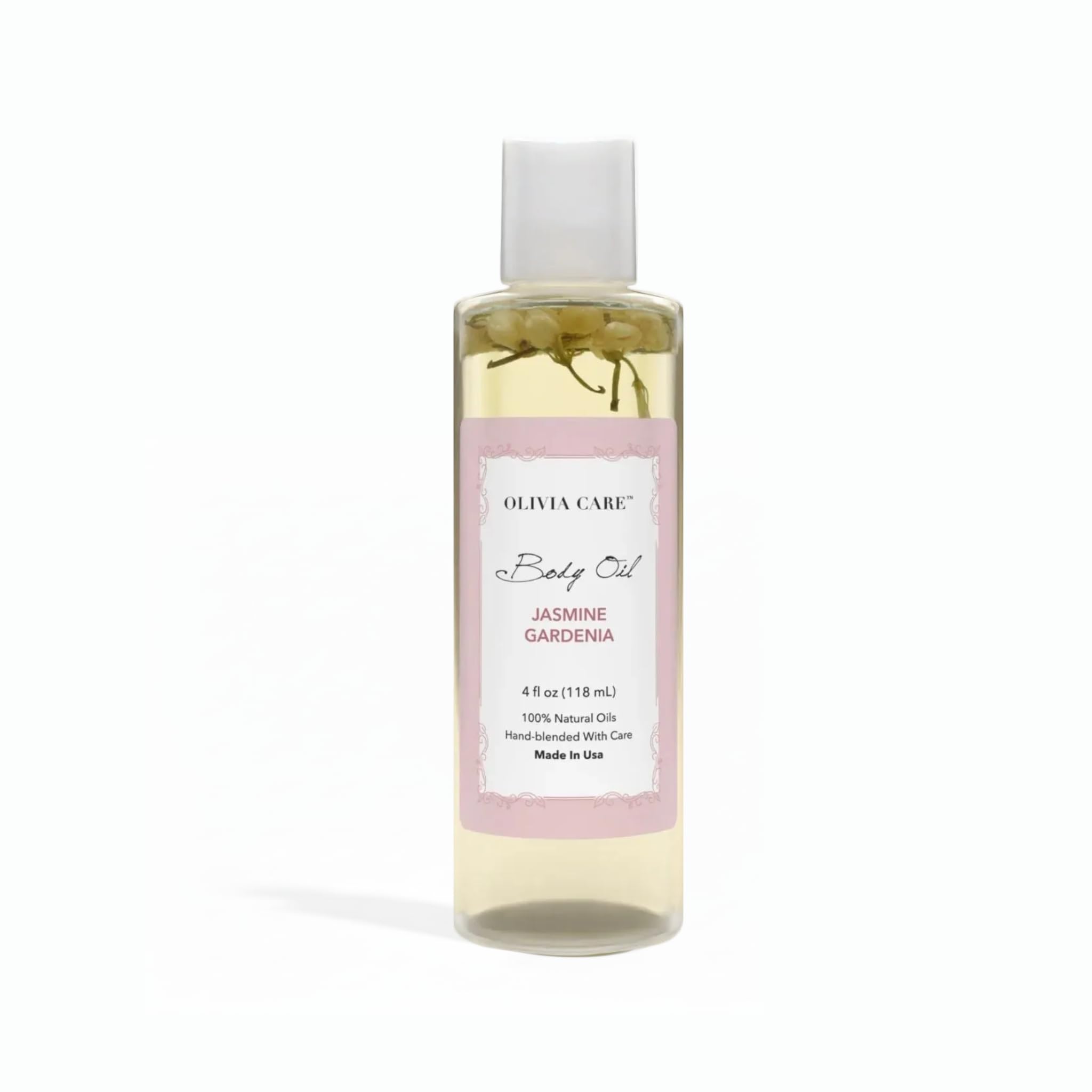 Olivia Care Jasmine Gardenia Body Oil Vegan & Natural Oil For Women | Hydrating & Moisturizing After Bath Oil - with VITAMIN E, K & Omega Fatty Acids
