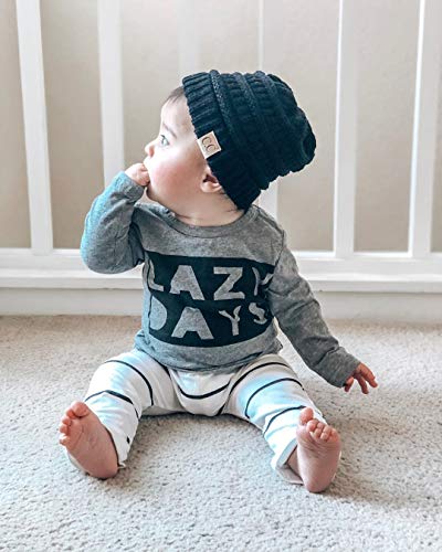 Image of Funky Junque Kids Baby Toddler Ribbed Knit Children's Winter Hat Beanie Cap