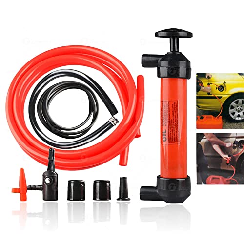 Bomba Manual Para Combustible – Aluminio, 29L/min, Para Gasoil, Gasolina, Aceite, Con Tubos Y Filtro