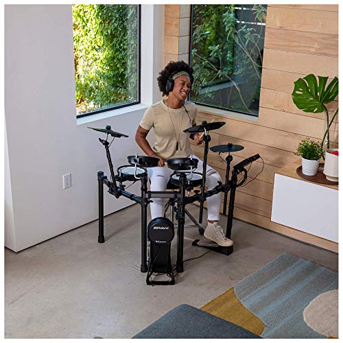 roland td-07kv electronic v-drums kit  legendary dual-ply all mesh head kit with superior expression and playability  bluetooth audio amp midi  usb for recording audio and midi data  40 free melodic