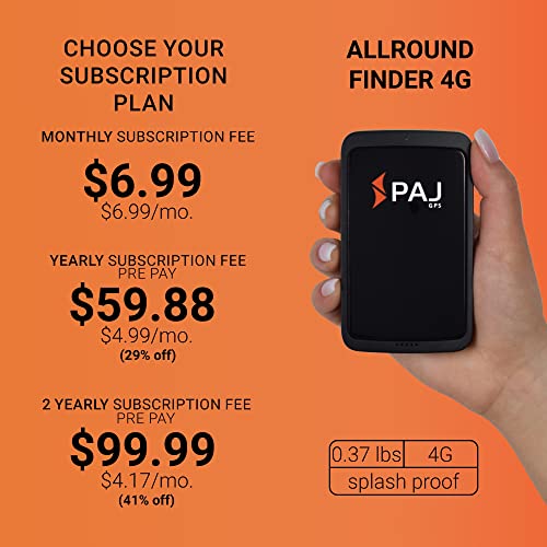 Paj Gps Allround Finder 4G – Gps Tracker For Cars, Vehicles, People & Objects – Up To 40 Days Battery Life, Real Time Tracking, Anti-Theft-Protection Tracking Device, Vehicle Gps Tracker #TOP5
