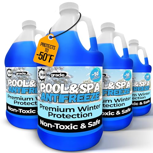 TradeGrade Spa and Pool Antifreeze for Winterizing Inground & Above Ground | 4 Gallon | 50F Freezing Point Protection