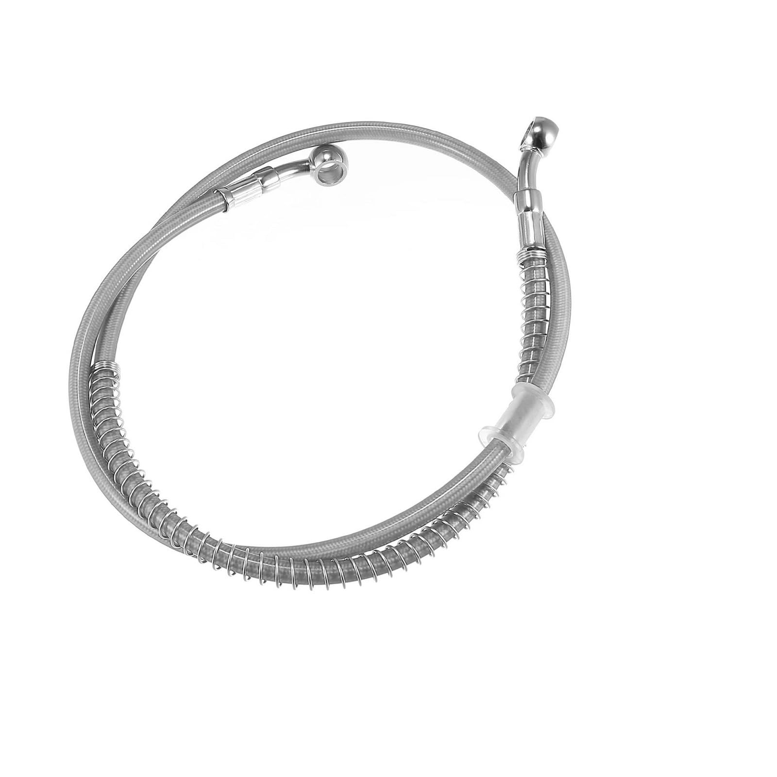 Ksxzw Silver Motorbike Part Universal Motorcycle Hydraulic Brake Line Oil Hose Pipe 10Mm Inner Diameter 1M Motorbike Accessories