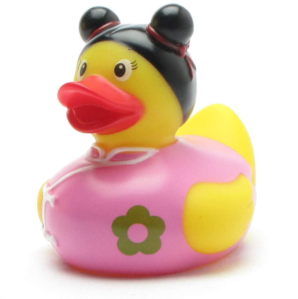 Duckshop I Rubber duck China girl I Rubber ducky I L: 8,5 cm