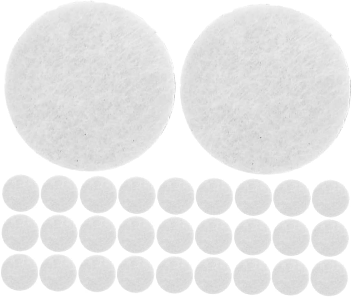 DOITOOL 1500pcs Self-Adhesive Felt Dots for Clothing White Felt Stickers for Projects Fashionable Decorative Patches for Crafts and Apparel