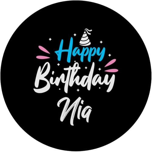 Miniatura 3 de Feliz cumpleaños Nia PopSockets intercambiables PopGrip
