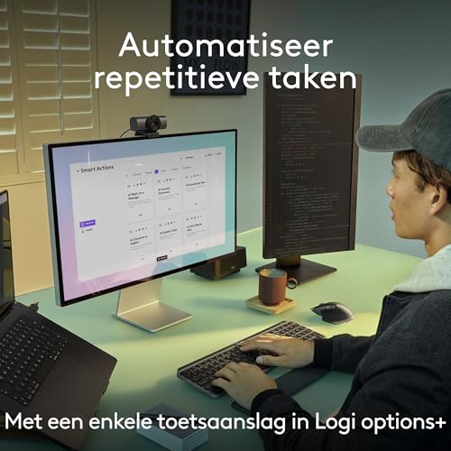 Logitech MX Keys S Combo for Mac, draadloos toetsenbord en muis met handsteun, verlicht toetsenbord, draadloze muis voor snel scrollen, Bluetooth USB C voor MacBook, iPad, US INT'L QWERTY - Rymdgrå - Afbeelding 6