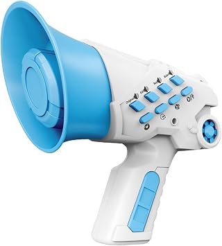 Multi-Voice Changer, 4 Sound Variation Type, Speaker Toy, Recording Function, Megaphone, Educational Toy, Multifunctional, Robot Voice, Boys Voice, Girls Voice, Wrap, Funny, For Christmas