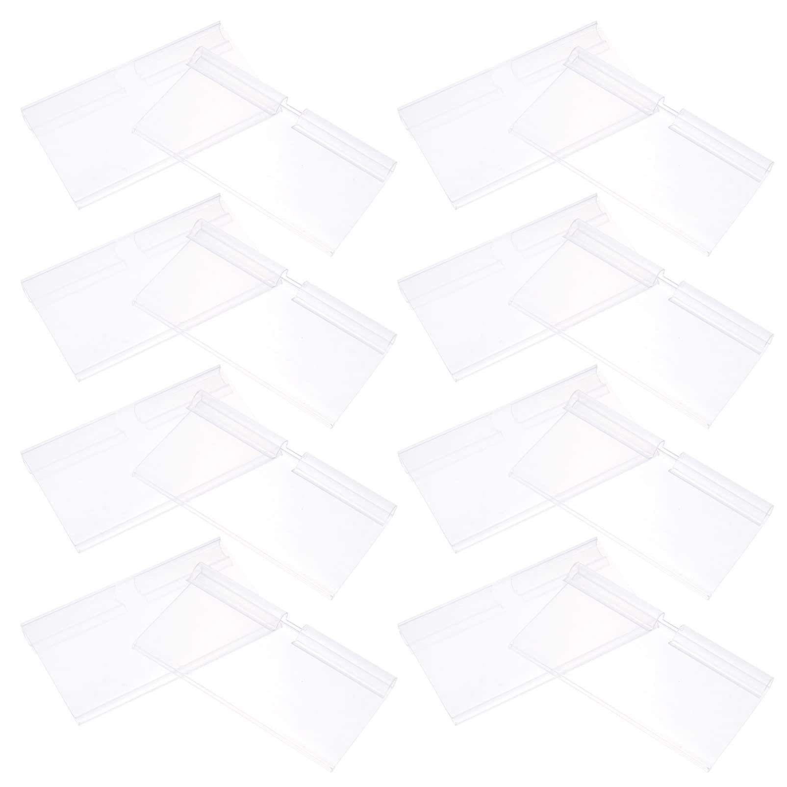 Gadpiparty 2 Set Supporti Per Etichette Trasparenti Per E Negozi Etichette Per Esposizione 100 Pezzi * 2