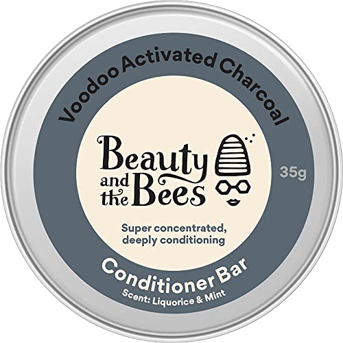 Beauty And The Bees Eco Friendly Voodoo Activated Charcoal Deep Solid Conditioner Bar For Normal - Color Treated Dry Hair | Untangles And Softens Hair #TOP26