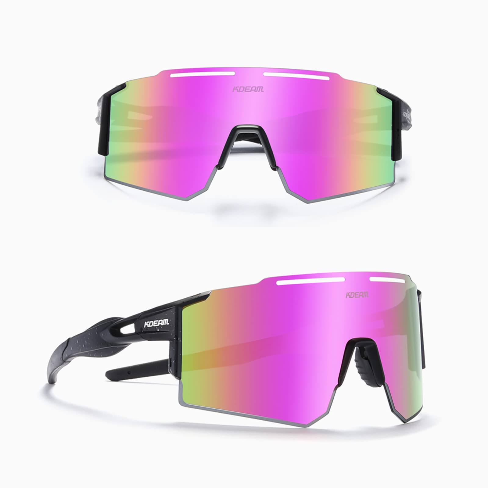 Occhiali da sole polarizzati per donne e uomini, protezione UV400, occhiali da ciclismo, estivi, golf, baseball, guida, corsa, pesca, attività all'aperto, antivento