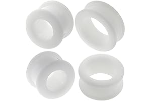 Silicone Flesh Tunnel Double Flared Ear Plug Piercing 8g to 1 3/16"