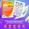 Frisco Craft Premium Printable Vinyl Sticker Paper for Inkjet Printers - Matte, 8.5" x 11" (A4) - Water-Resistant, Durable, Easy-Peel Sheets for Custom Labels, Decals, & Stickers (25 Sheets) #2