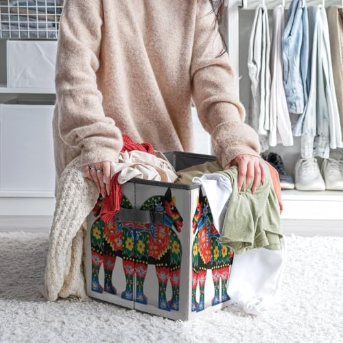 Cubes de rangement pliables pour dressing ordonné au style Dala