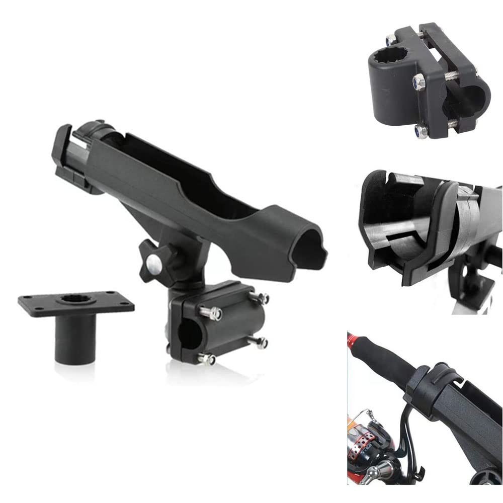 Tragbarer Rutenhalter Scooter Rutenhalter Fr Motorrad & Fahrrad   Drehbarer Angelrutenhalter Tragbar, Einfache Montage Fr Scooter, Quad, Boot