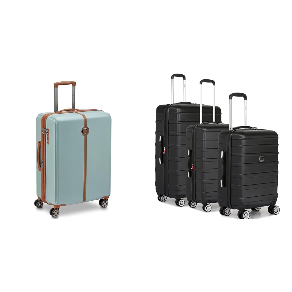 Bianca 66 cms Medium Check-in ABS/Polycarbonate Hard Sided 8 Wheels and Expandable + Margot Trolley Bags Set of 3 Cabin, Medium & Large Luggage Premium Hardside Polycarbonate-image-13
