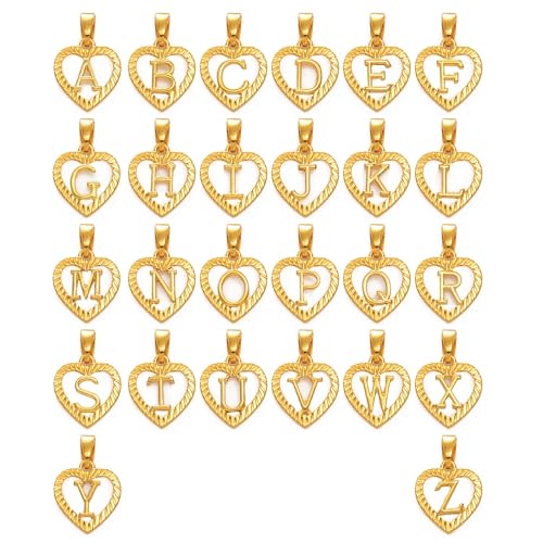 Bijoux accessoires de mode durables avec collier alphabet finition or de haute qualité