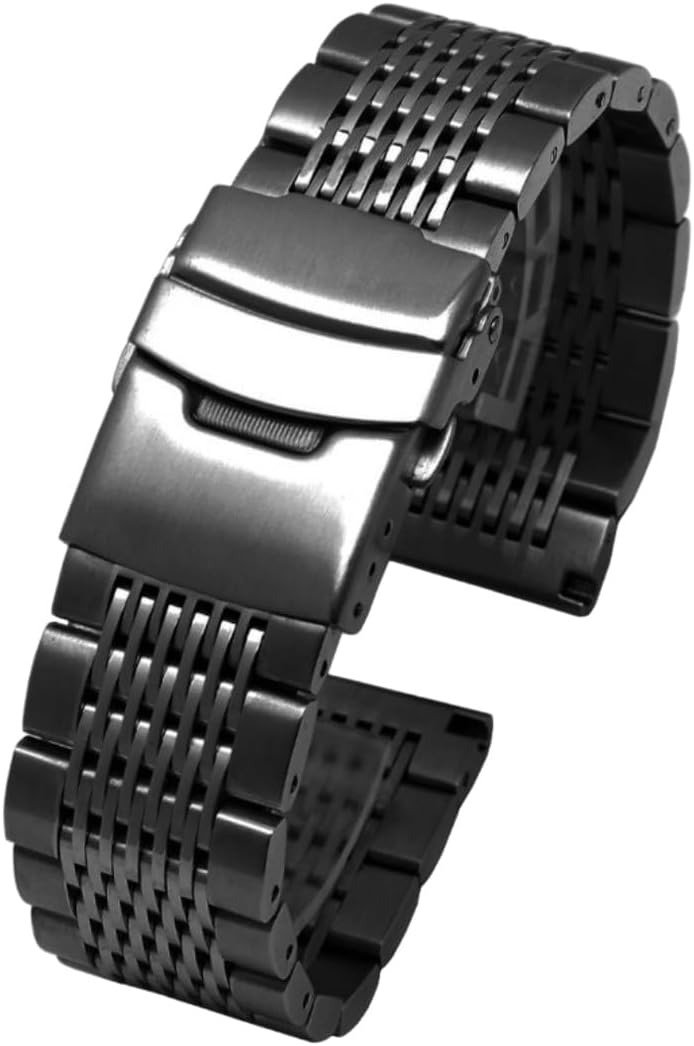 Universal Quick Release Solid Stainless Steel Watch Bracelet 20mm 22mm 24mm for All Brands