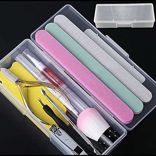 Image of 4PCS Clear Containers Box with Hinged Lid and Snap Closure(White)