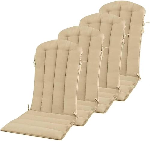 YEFU Adirondack - Cojín para silla mecedora con correas, cojín plegable para silla de patio para interiores y exteriores, 19.7 x 18.9 x 1.5