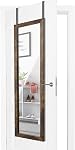 Sunix Full Length Mirror, 48" x 14" Wall Mirror with Rustic Wood Frame | Over The Door Mirror & Wall Mounted Hanging Mirror for Bedroom, Bathroom, Living Room, Dorm Room