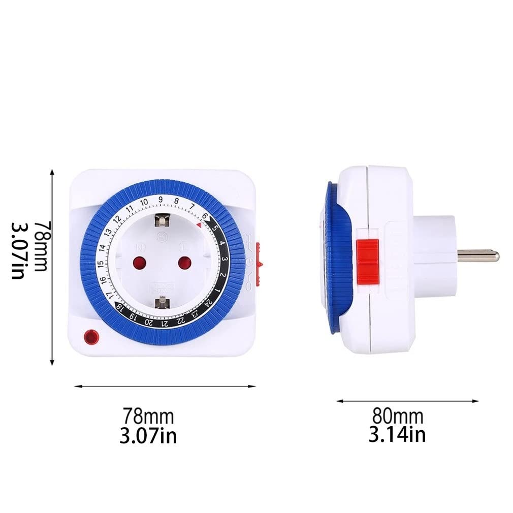 El Socket del Interruptor del Temporizador se Enciende automáticamente los aparatos eléctricos de 24 Horas del Controlador de Tiempo de Socket de complemento mecánico