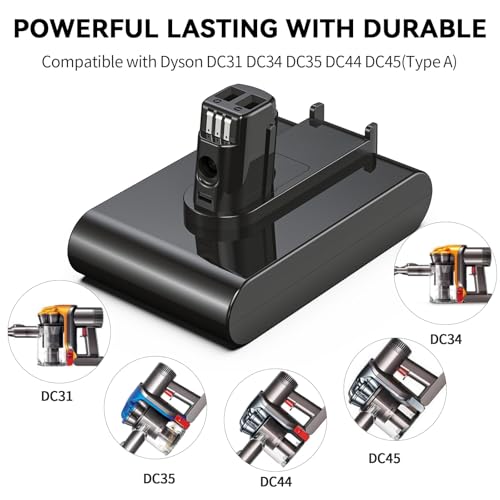 Image of Keenstone 22.2V 6500mAh Upgrade Replacement Battery for Dyson DC35, Compatible with Dyson DC31 DC34 DC35 DC44 DC45 917083-01 Handheld Vacuum Cleaner(Not Applicable to Type B)