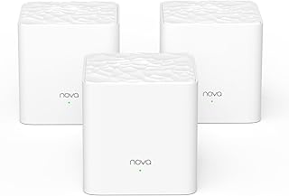 Tenda Nova Mesh WiFi System MW3 - Covers up to 3500 sq.ft - AC1200 Whole Home WiFi Mesh System - Dual-Band Mesh Network for Home Internet - Replace WiFi Router and Extender - Parental Control - 3-Pack