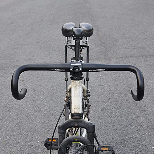 UPANBIKE Bike Handlebar Drop Bar Bent Handlebar Aluminum Alloy 25.4mm 31.8mm For Fixed Gear Bike Road Bicycle BMX Bike(Diameter:31.8mm)