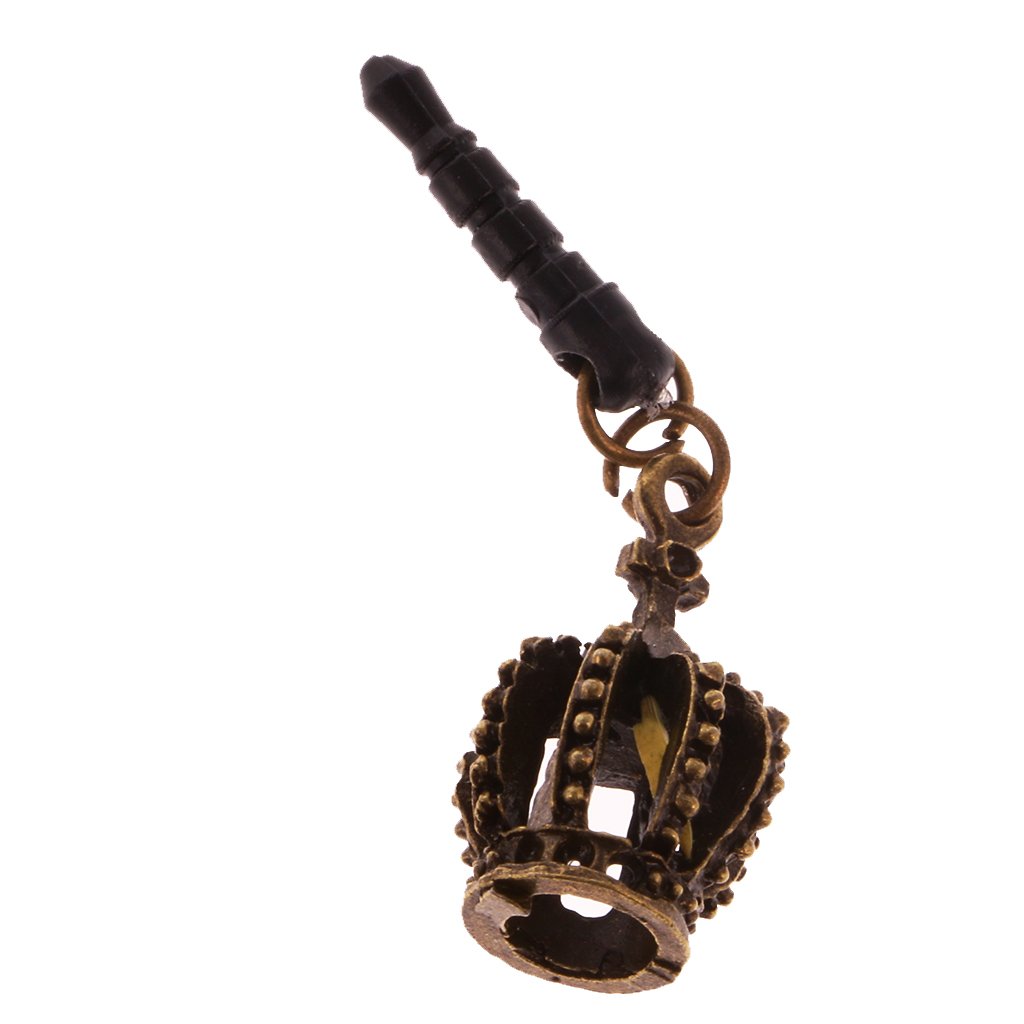 COMBR Crown Shape Anti Dust Earphone Plug Stopper Cap Cell Phones Charms For 3.5mm Phone Jack