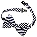 Retreez Modern Stripe Woven Microfiber Pre-tied Boy's Bow Tie