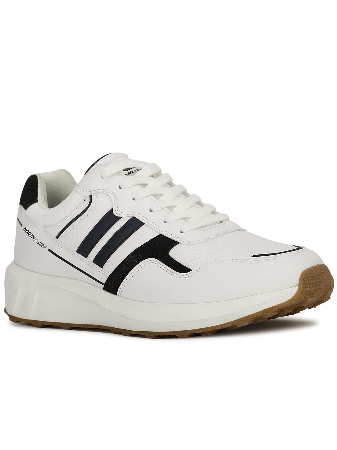 North Star Mens London Sneakers, White,