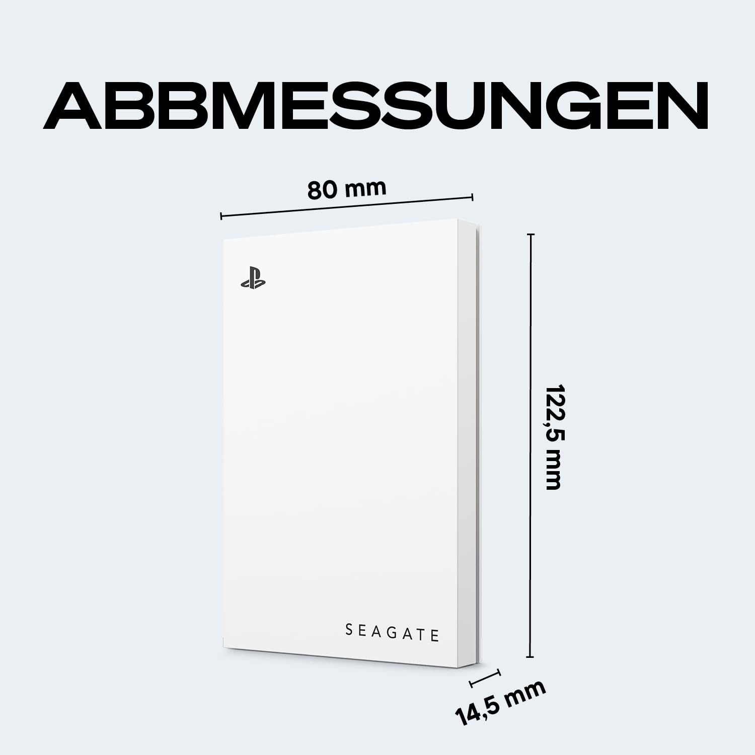 Seagate Game Drive PS4/PS5 2TB tragbare externe Festplatte 2.5 Zoll USB 3.0 weiß
