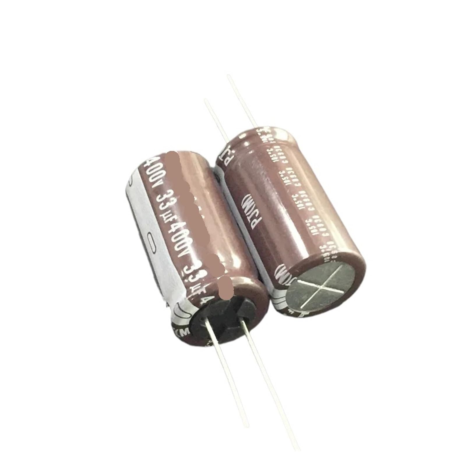 Condensateur électrolytique 33 uF 400V pour réparer un sifflement d'alimentation