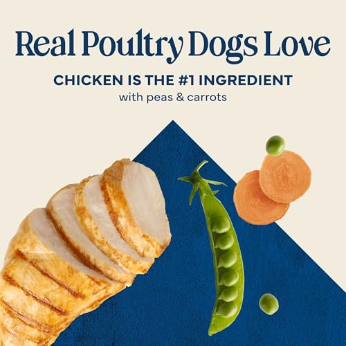 Image of Blue Buffalo Love Made Fresh Natural Adult Dog Food, Refrigerated, Chicken with Carrots and Peas, Fresh Dog Food, Ready-to-Serve, 1-lb Roll