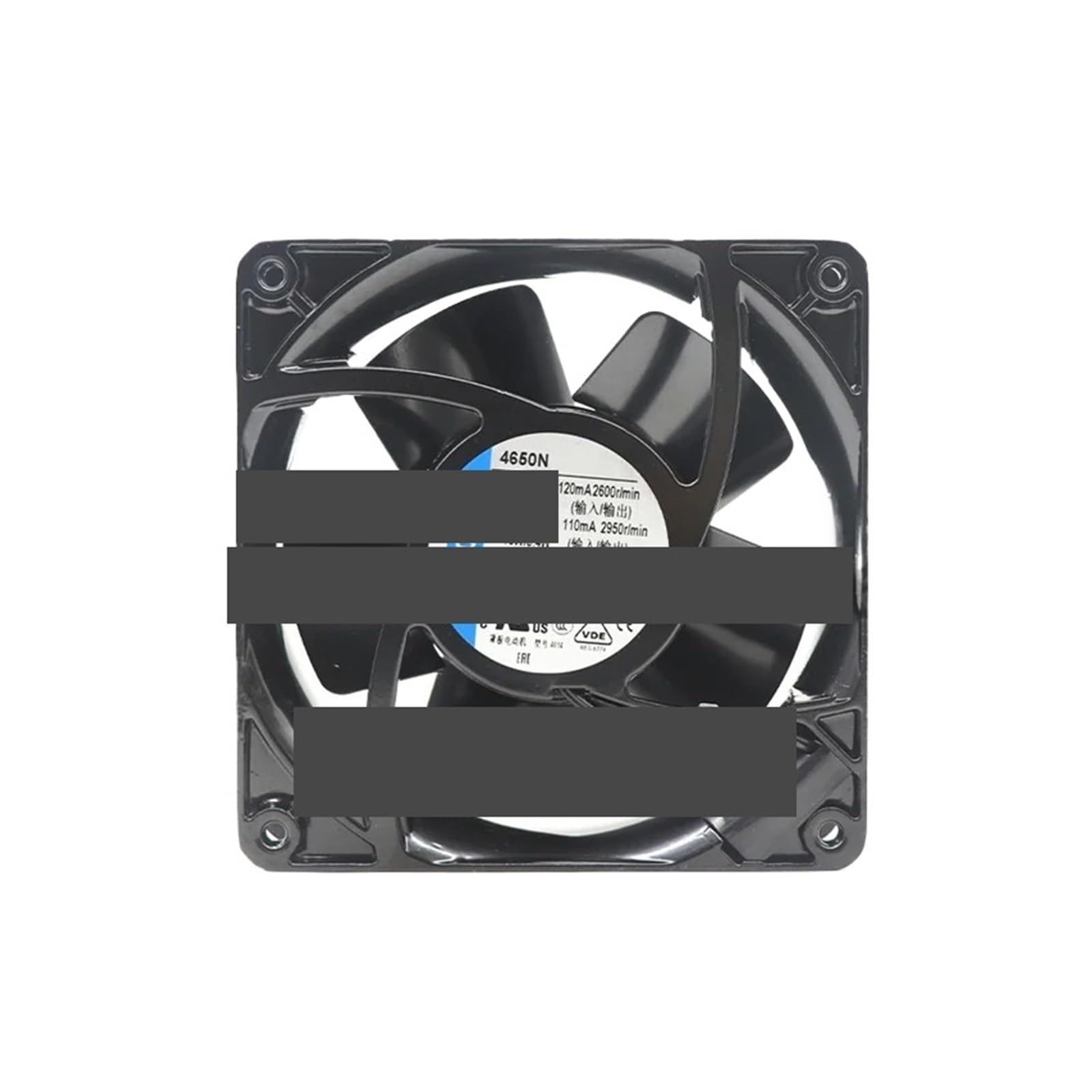 Ventilateur de refroidissement 4650N 220V AC 120x120x38mm pour boîtier