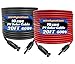 WindyNation 10 Gauge 10 AWG One Pair 20 Feet Black + 20 Feet Red Solar Panel Extension Cable Wire Solar Connectors