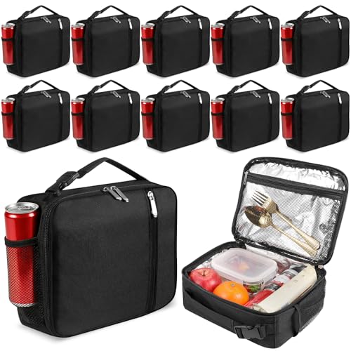 VZZNN 12 Pack Lunch Box Lunch Bags, Insulated Reusable...