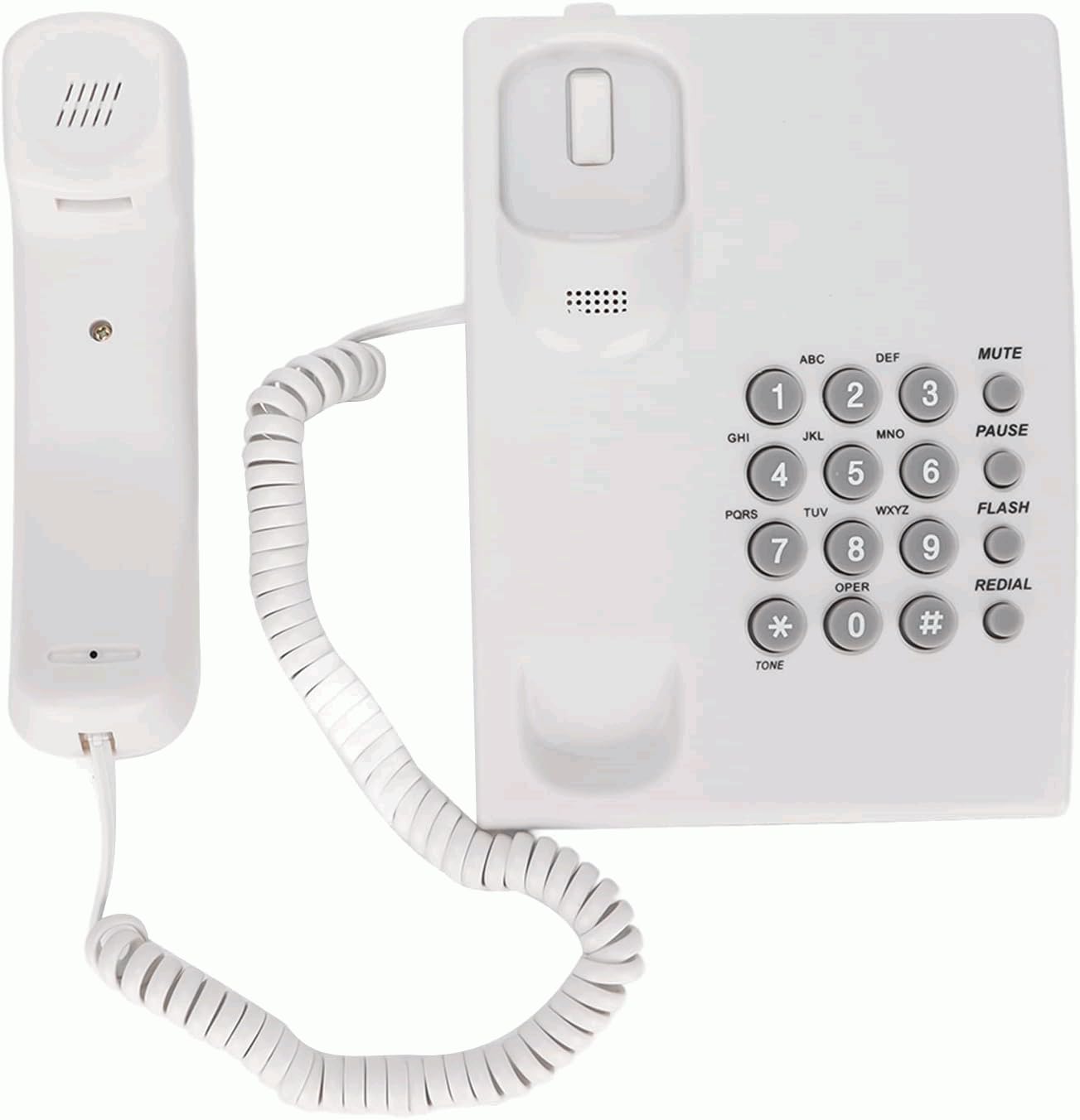 Cable telefónico RJ10, RJ9, RJ22, Diseño en espiral, 2 Metros estirado - imagen 3