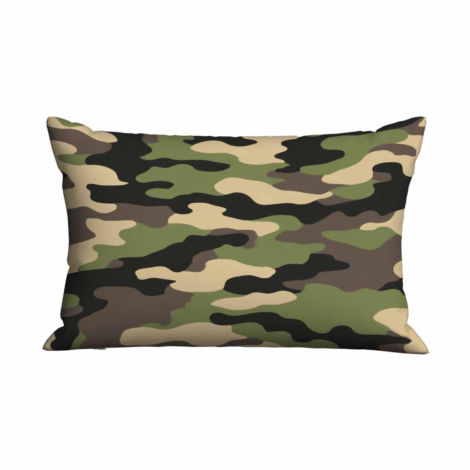 Mugod Home Decor Pillow Cases Green Brown Camouflage,Standard Throw Cushion Cover for Bed Couch Sofa Office Decor 20x30 Inches