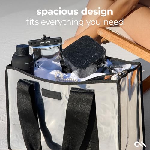 Case-Mate Silver Chrome Jelly Tote - Lightweight Tote Bag with Phone Pouch for Women - Waterproof, Tip-Proof, Foldable & Washable – Handbag for Everyday Use, Travel, Pool & Vacation - Large by Case-Mate - Image 4