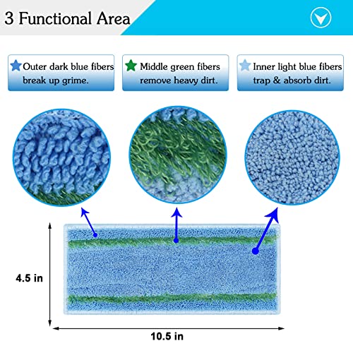 Image of 12 Pack M6 Mopping Wet Pads for iRobot Braava Jet m6 (6110) (6012) (6112) (6113) Ultimate Robot Mop, Washable and Reusable Microfiber Deep Clean Wet Pads
