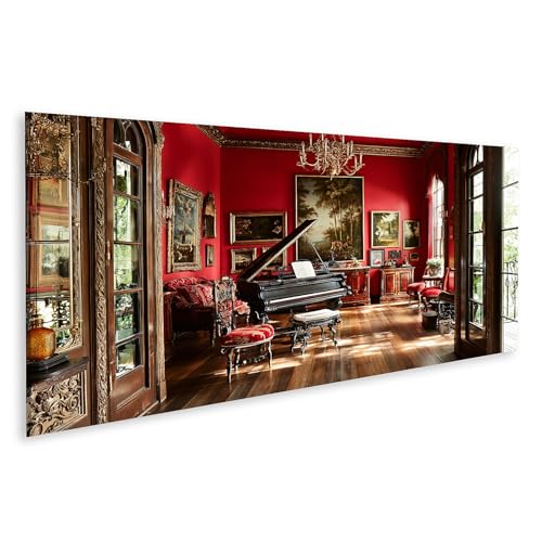 Tableau sur toile musique avec ailes pour salon élégant islandburner panorama